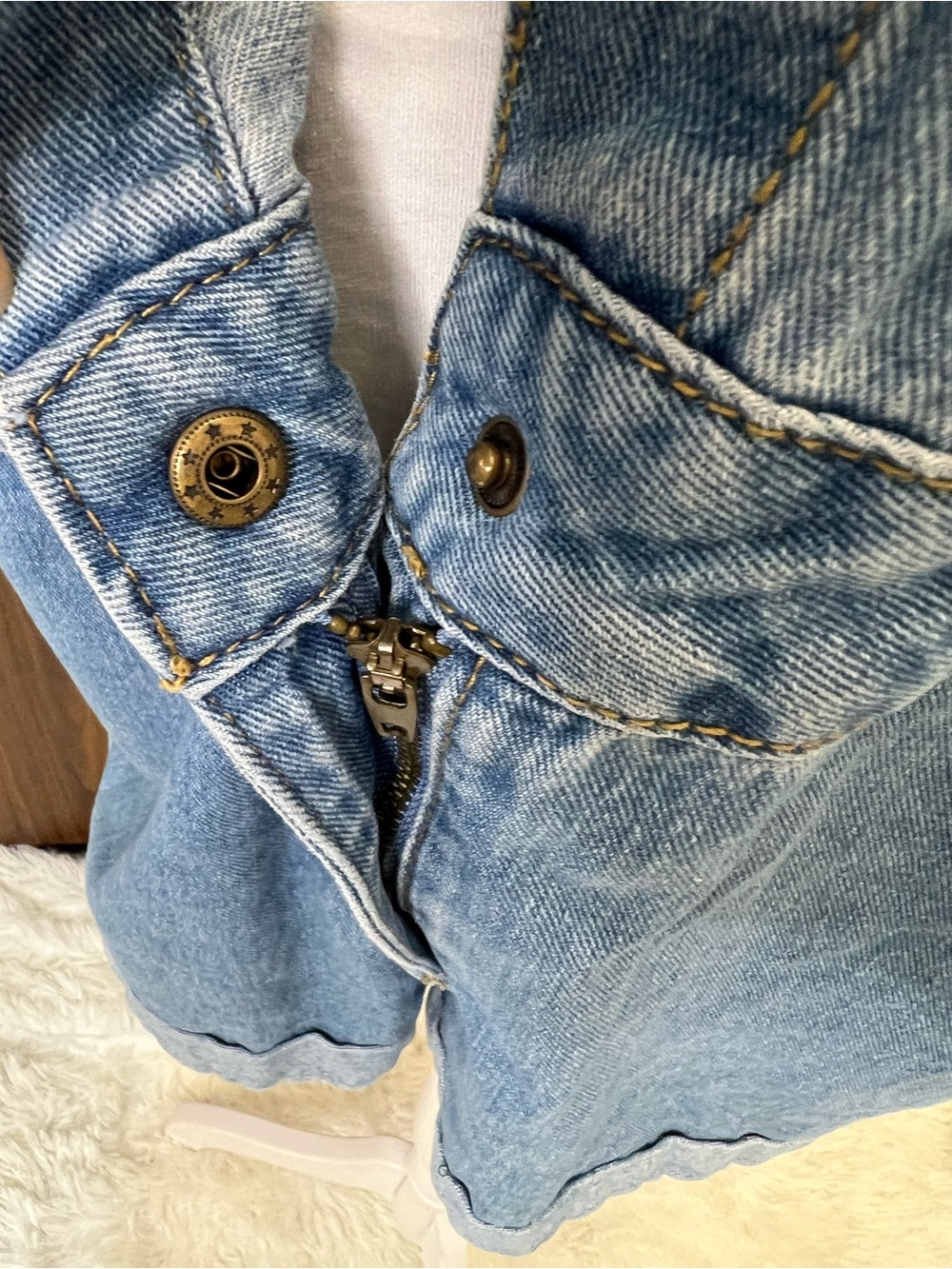 Forever 21 Light Blue Denim Romper Jacket - Picture 5 of 11